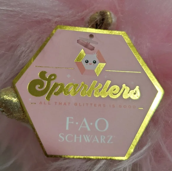 NWT F.A.O Schwarz Sparklers Pink Hedgehog - Picture 5 of 7